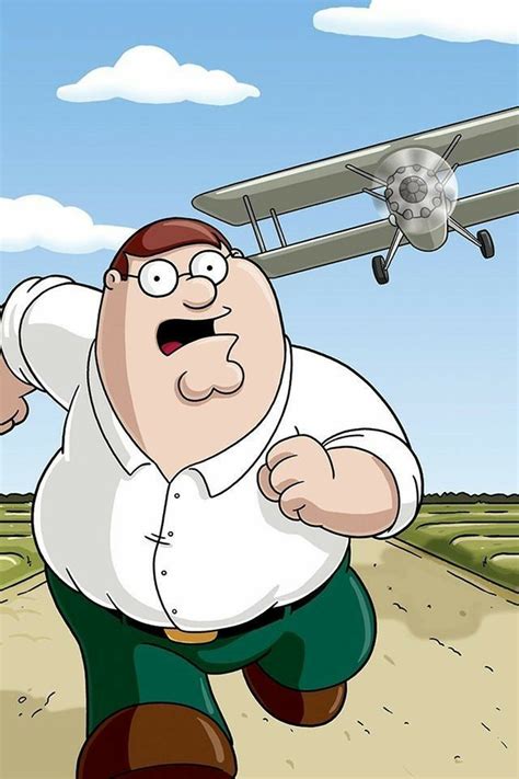 peter griffin running airplane.